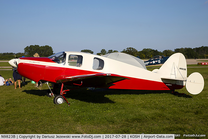 N9823B, 1958 Bellanca 14-19-2 Cruisair Senior C/N 4075, Bellanca 14-19-2 Cruisemaster  C/N 4075, N9823B