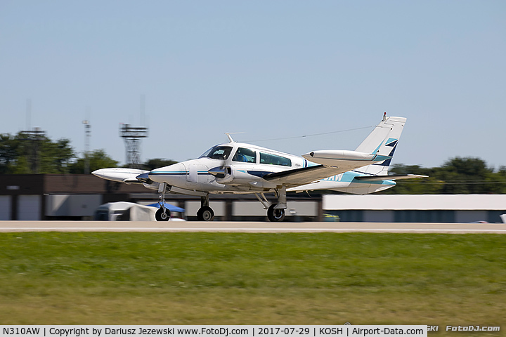 N310AW, 1969 Cessna 310P C/N 310P0231, Cessna 310P  C/N 310P0231, N310AW