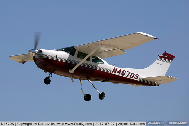 N4670S, 1979 Cessna TR182 Turbo Skylane RG C/N R18201375, Cessna TR182 Turbo Skylane RG  C/N R18201375 , N4670S