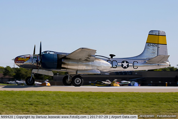 N99420, 1944 Douglas B-26B Invader C/N 27383, Douglas B-26B Invader 
