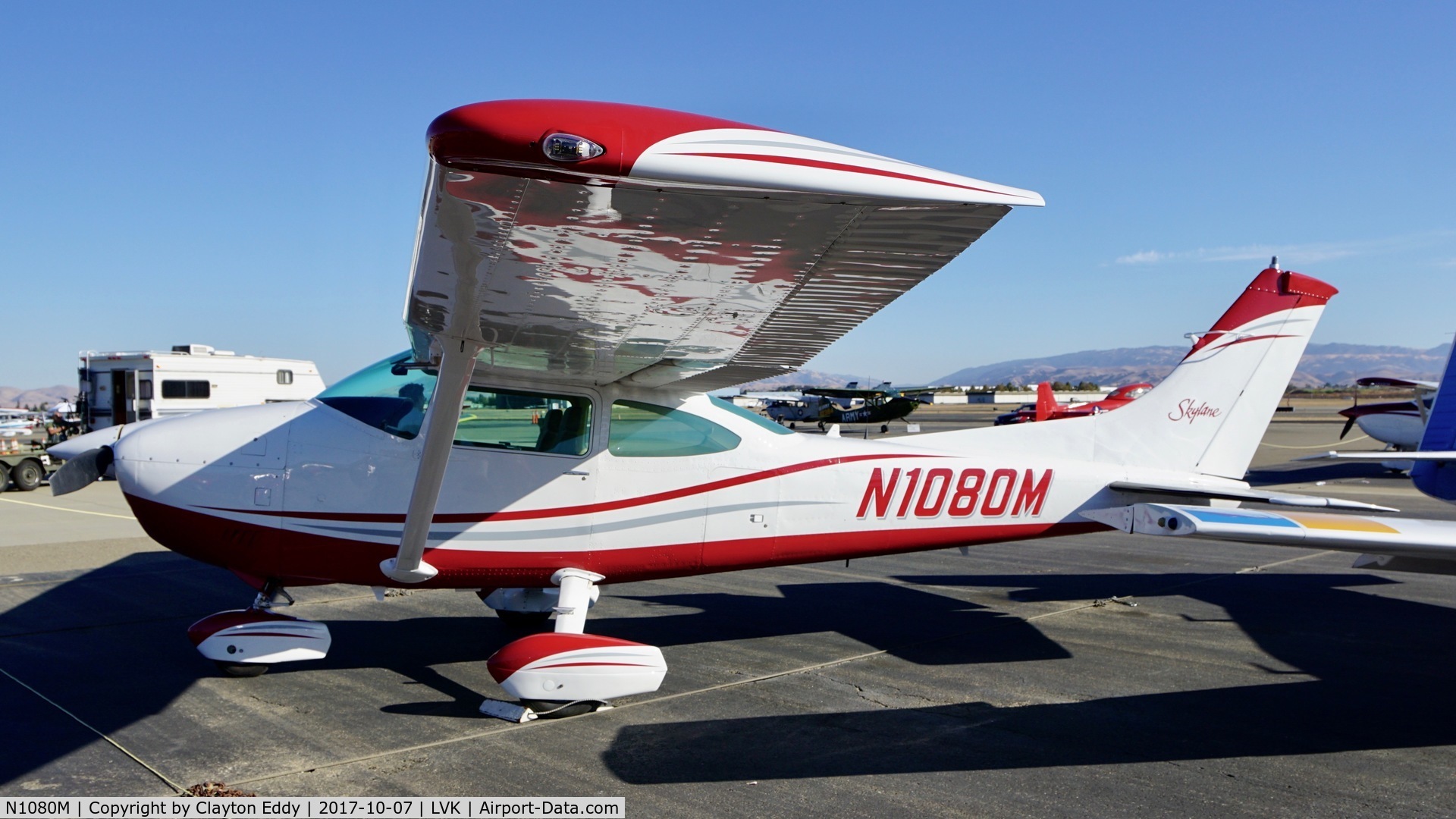 N1080M, Cessna 182Q Skylane C/N 18266034, Livermore Airport California 2017.