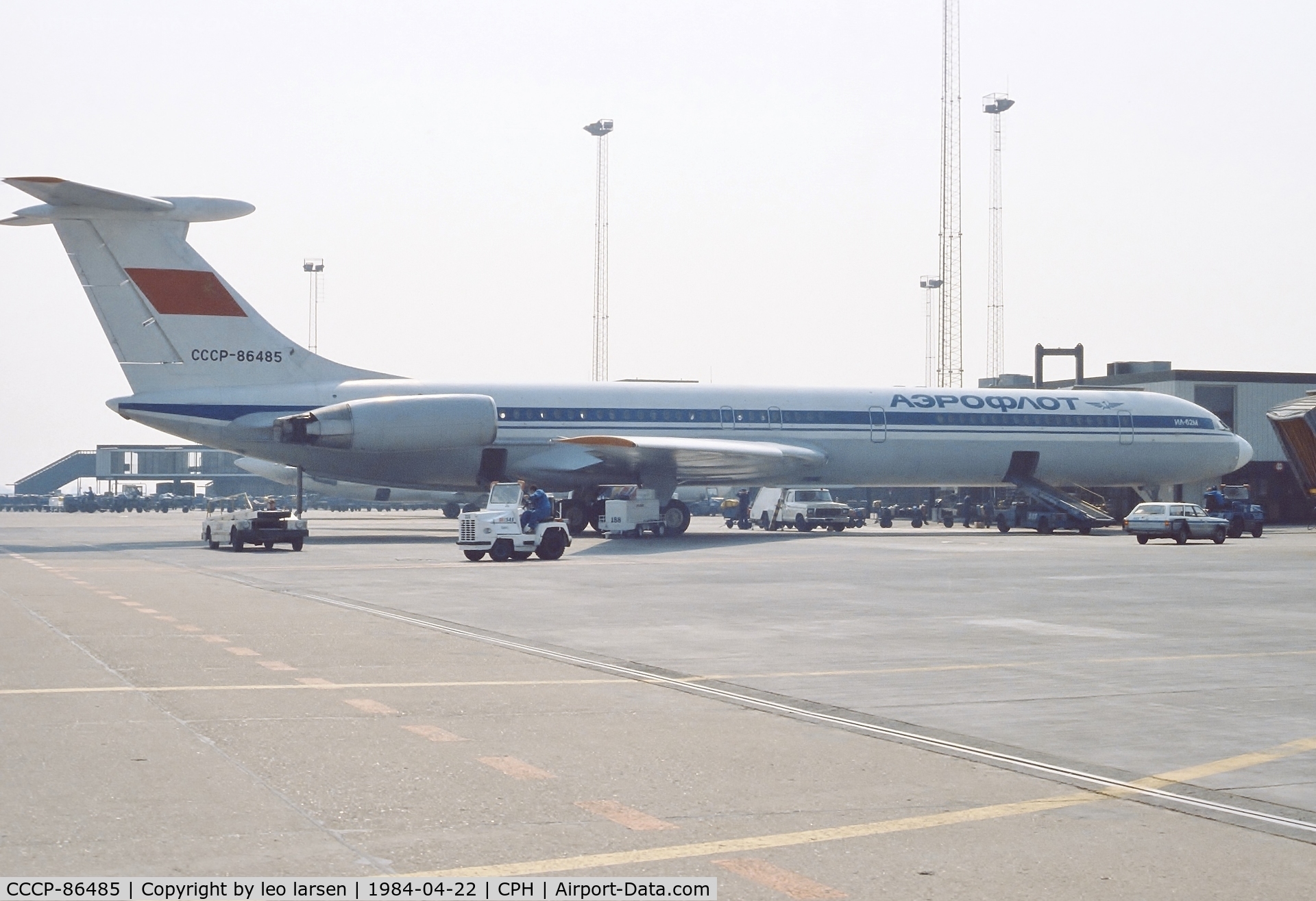 CCCP-86485, 1978 Ilyushin Il-62M C/N 3830912, Copenhagen 22.4.1984
