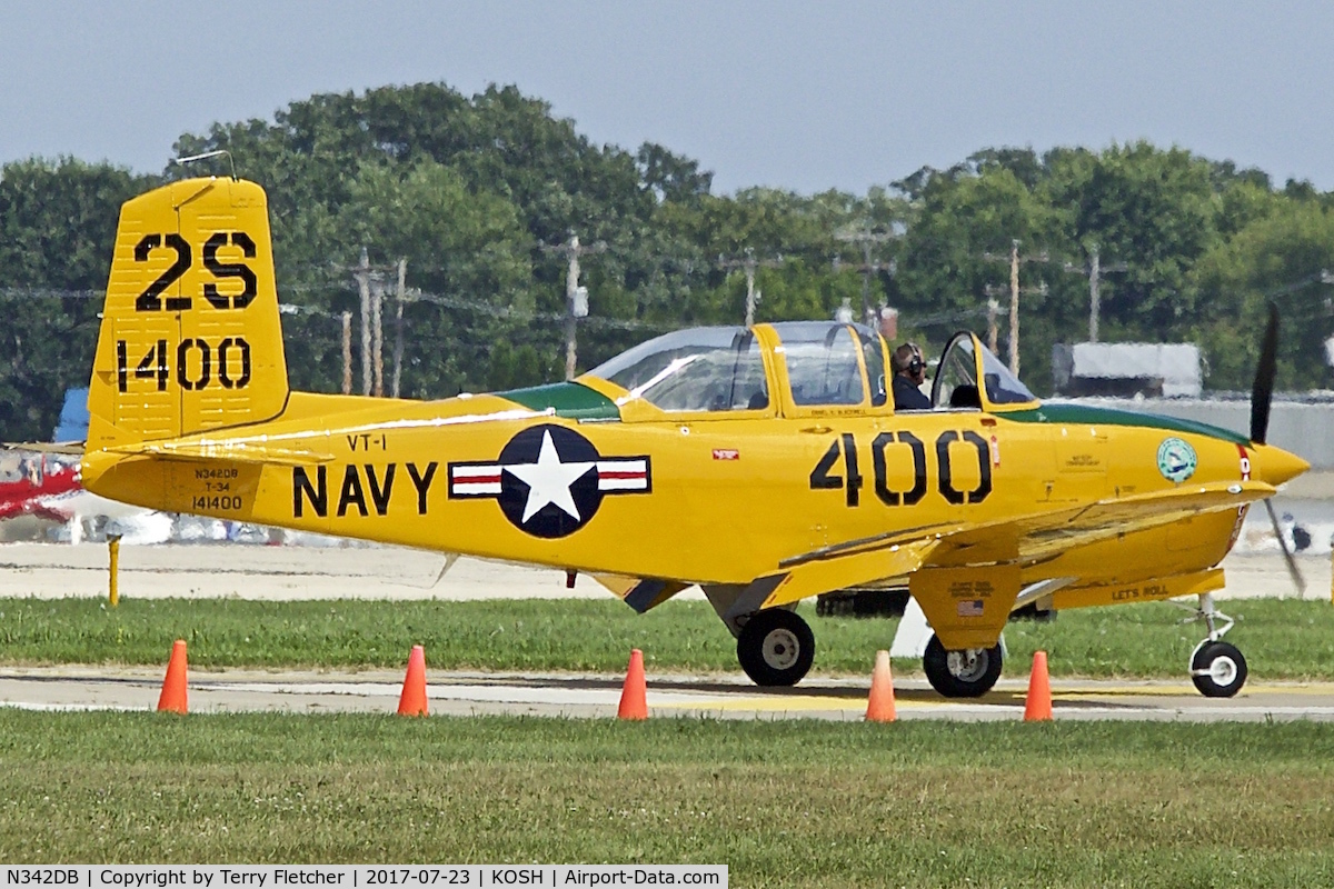 N342DB, 1999 Beech T-34A Mentor Mentor C/N G-107, at 2017 EAA AirVenture at Oshkosh