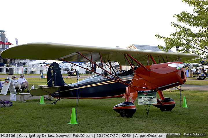 N13166, 1932 Fairchild 22 C7B C/N 1505, Fairchild 22 C7B  C/N 1505, NC13166