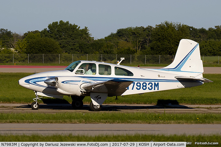 N7983M, 1966 Beech D95A Travel Air C/N TD-671, Beech D95A Travel Air  C/N TD-671 , N7983M