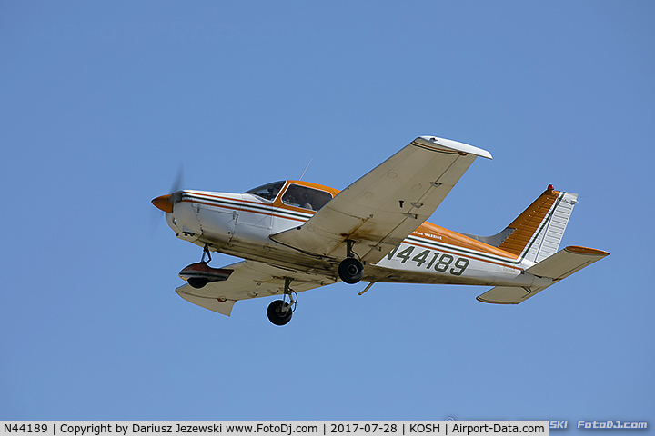 N44189, 1974 Piper PA-28-151 Cherokee C/N 28-7415598, Piper PA-28-151 Cherokee Warrior  C/N 28-7415598, N44189