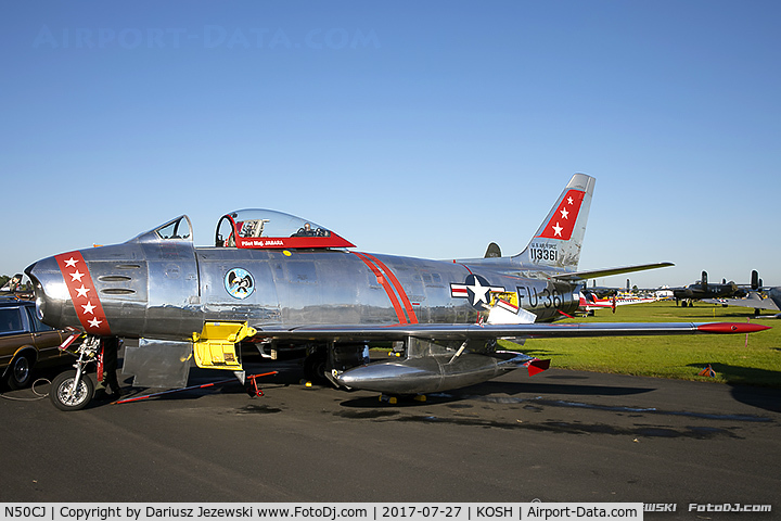 N50CJ, Canadair CL-13B Sabre 6 C/N 1490, Canadair F-86E MK.6 Sabre  C/N 381, N50CJ