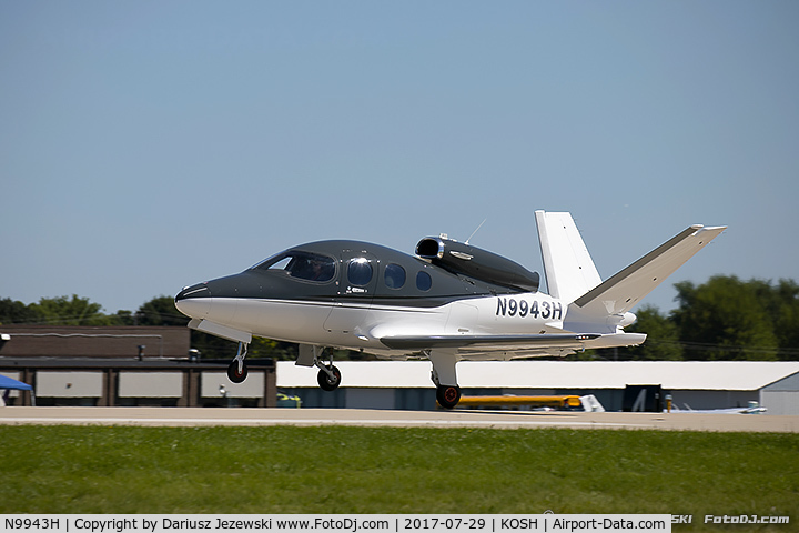 N9943H, 2016 Cirrus SF50 Vision C/N 0007, Cirrus SF50 Vision  C/N 7, N9943H