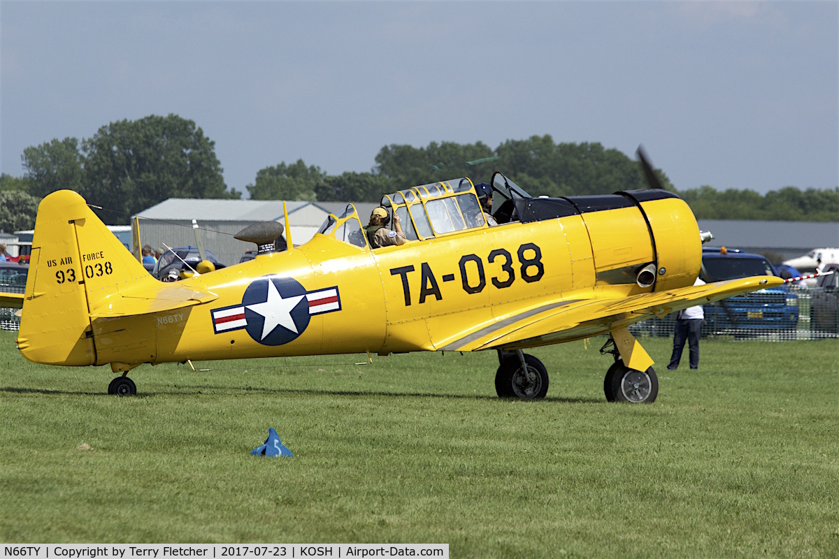 N66TY, North American T-6G Texan C/N 168-142, At 2017 EAA AirVenture at Oshkosh