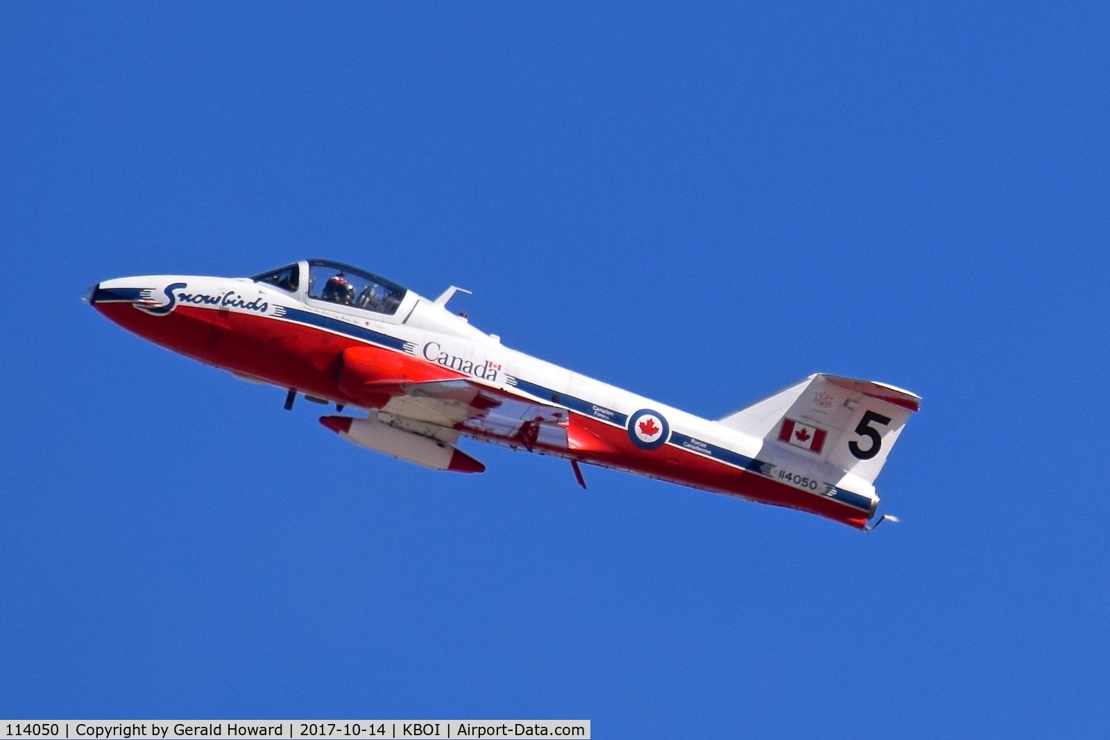114050, Canadair CT-114 Tutor C/N 1050, Flying during Gowen Field air show.