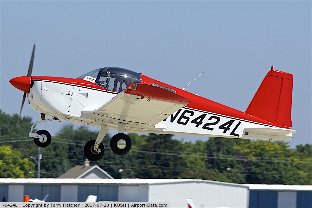 N6424L, 1972 American Aviation AA-1A Trainer C/N AA1A-0424, At 2017 EAA AirVenture at Oshkosh