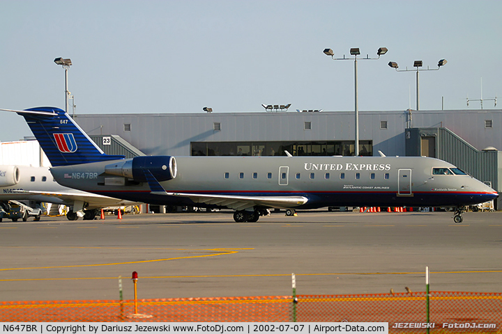 N647BR, 2000 Bombardier CRJ-200ER (CL-600-2B19) C/N 7399, Bombardier CL-600-2B19 Regional Jet CRJ-100  C/N 7399, N647BR