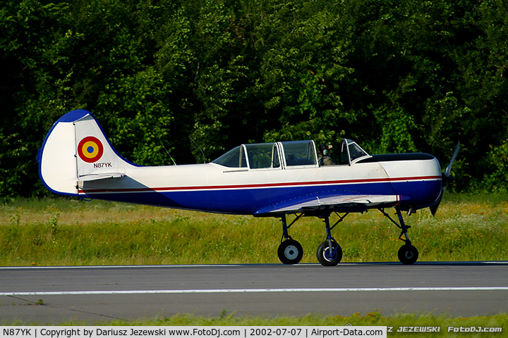 N87YK, 1987 Yakovlev Yak-52 C/N 878008, Yakovlev Yak-52 C/N 878008, N87YK