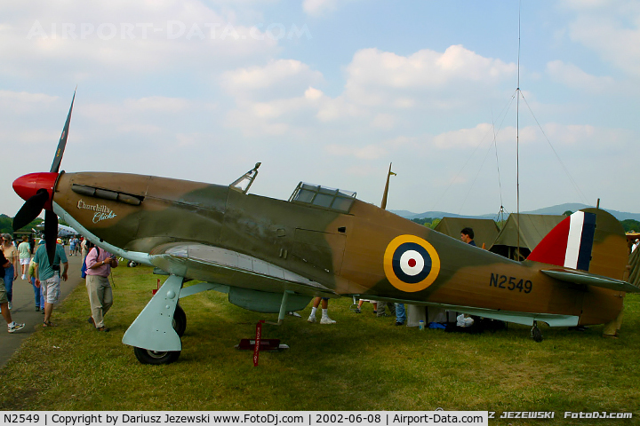 N2549, 1943 Hawker (CCF) Hurricane Mk12 C/N 56022, Hawker Hurricane Mk.XIIB 