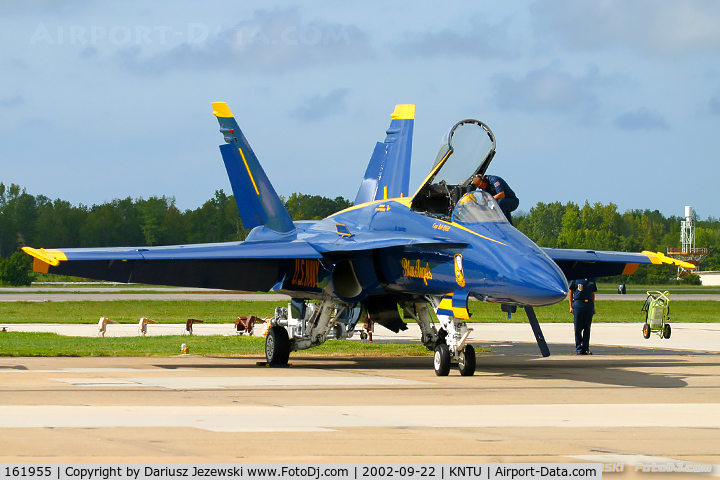 161955, McDonnell Douglas F/A-18A Hornet C/N 0166, F/A-18A Hornet 161955 C/N 0166 from Blue Angels Demo Team  NAS Pensacola, FL
