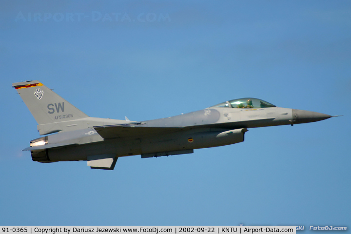 91-0365, 1991 General Dynamics F-16C Fighting Falcon C/N CC-63, F-16CJ Fighting Falcon 91-0365 SW from 77th FS 'Gamblers' 20 FW Shaw AFB, SC