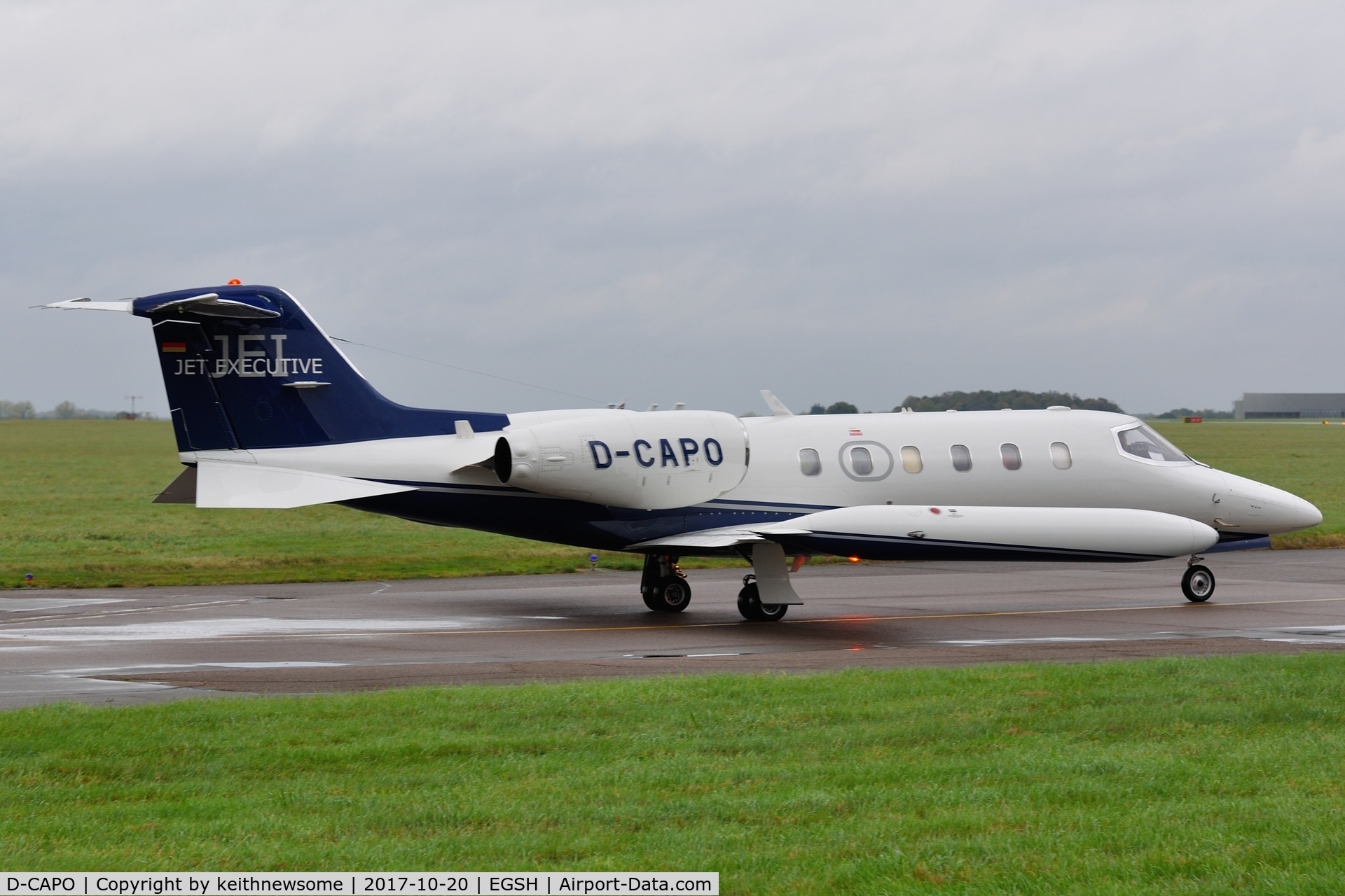 D-CAPO, 1977 Learjet 35A C/N 35A-159, Nice Visitor leaving.