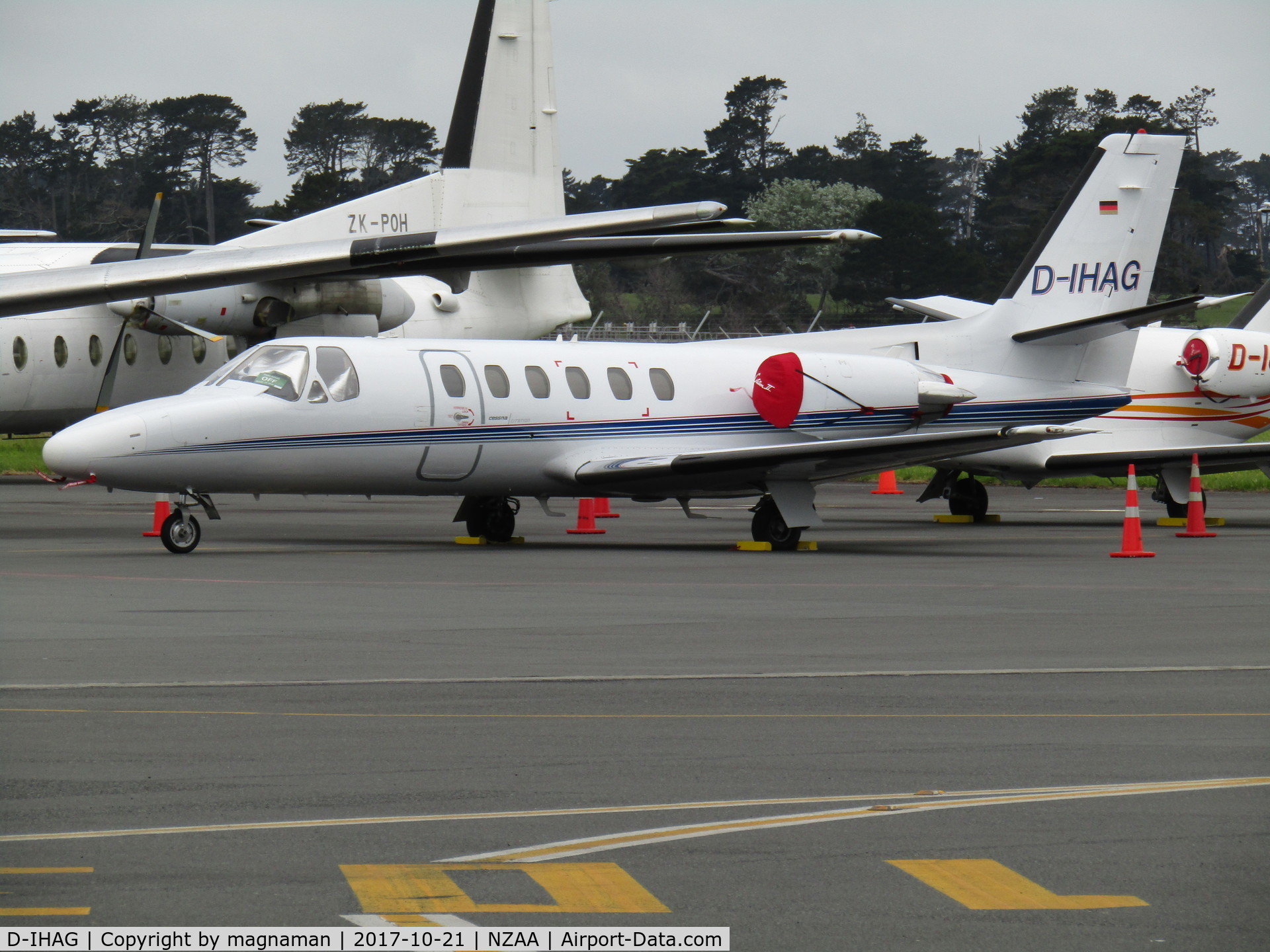 D-IHAG, 1980 Cessna 551 Citation II/SP C/N 551-0180, a gaggle of germans at AKL (4 in total)