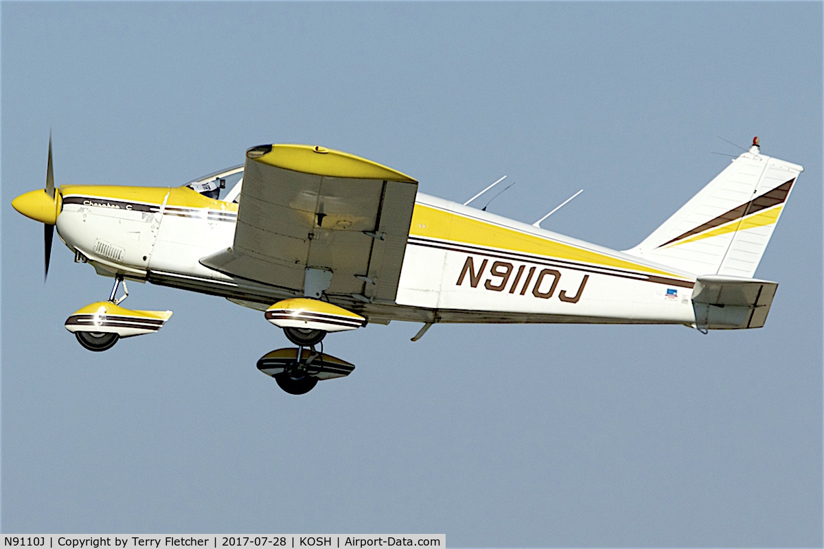 N9110J, 1966 Piper PA-28-180 Cherokee C/N 28-3152, at 2017 EAA AirVenture at Oshkosh