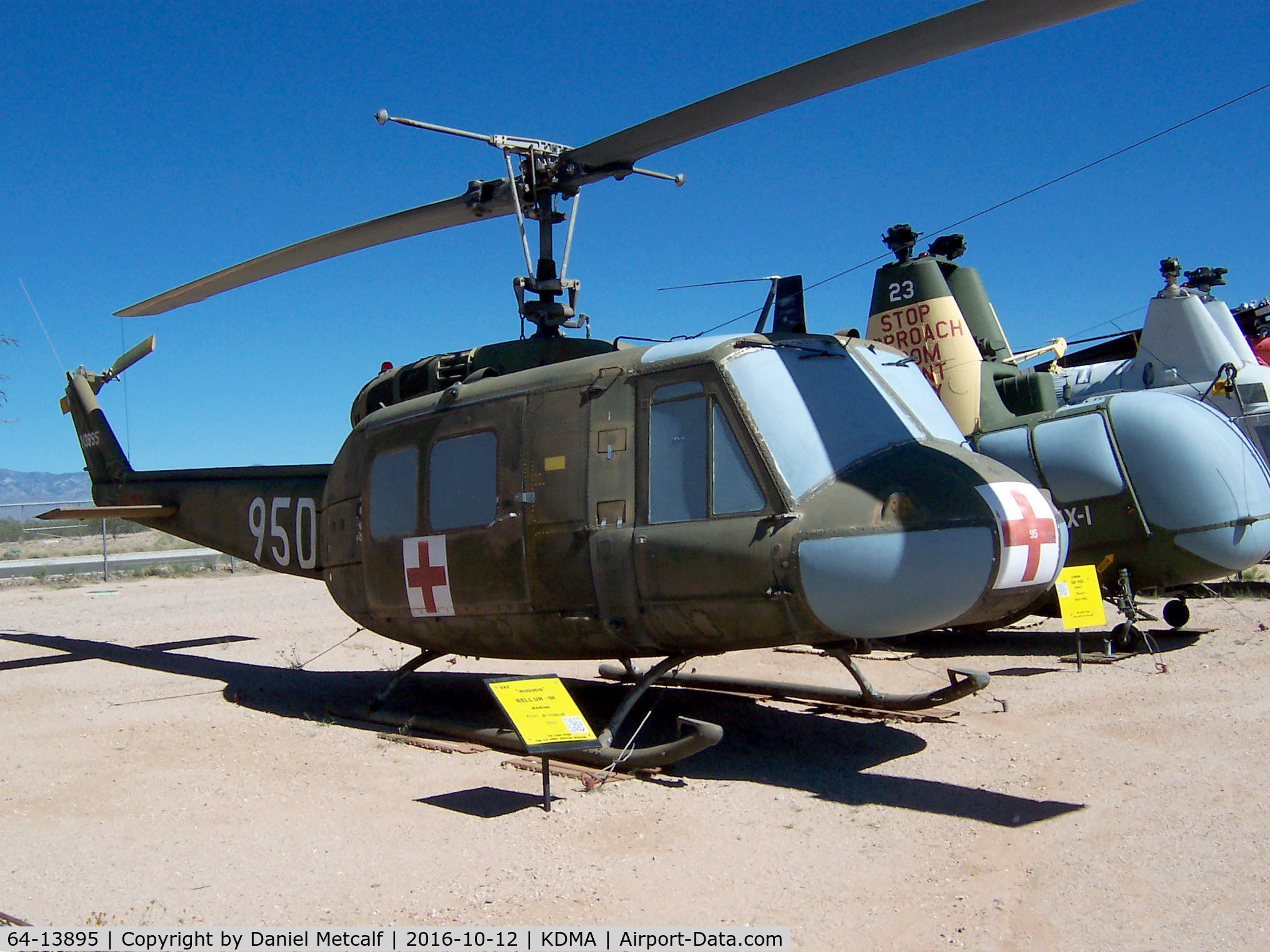64-13895, 1964 Bell UH-1H Iroquois C/N 4602, Pima Air & Space Museum