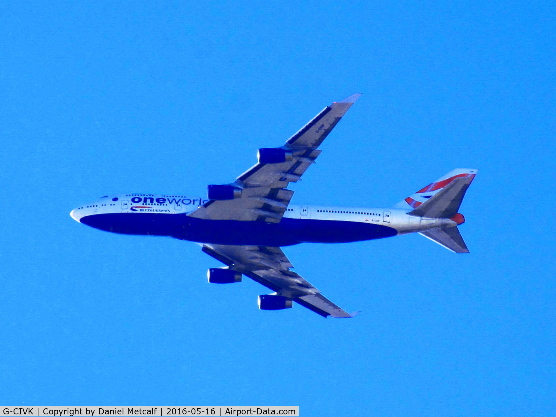 G-CIVK, 1997 Boeing 747-436 C/N 25818, Flying over my grandmother's house