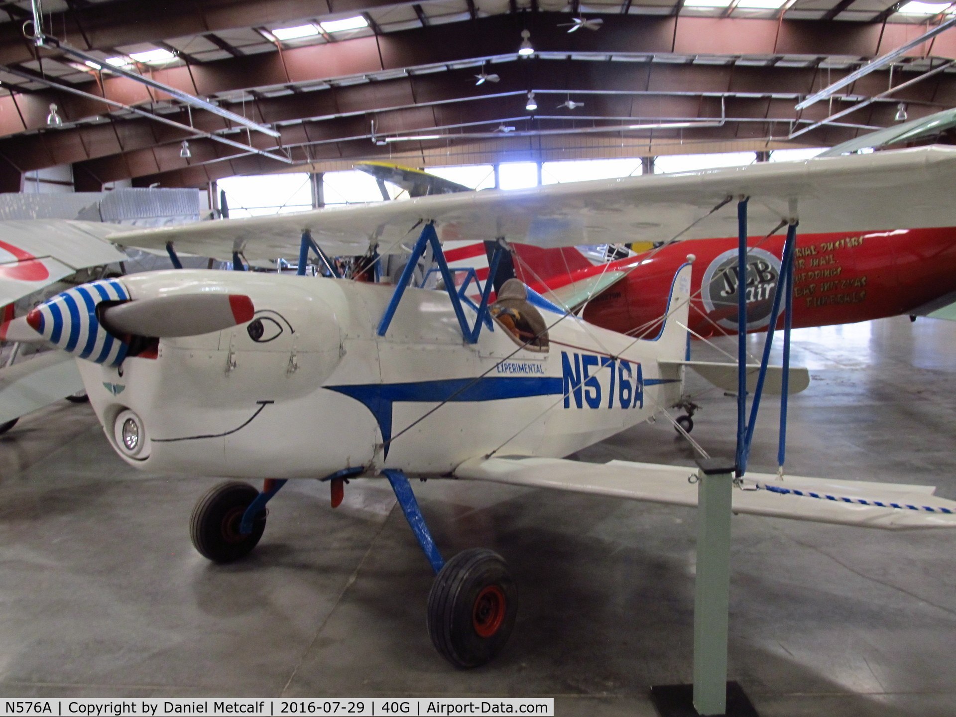 N576A, 1964 Bretthauer Lewann Biplane DD-1 C/N 1, Planes of Fame Air Museum (Valle, AZ Location)