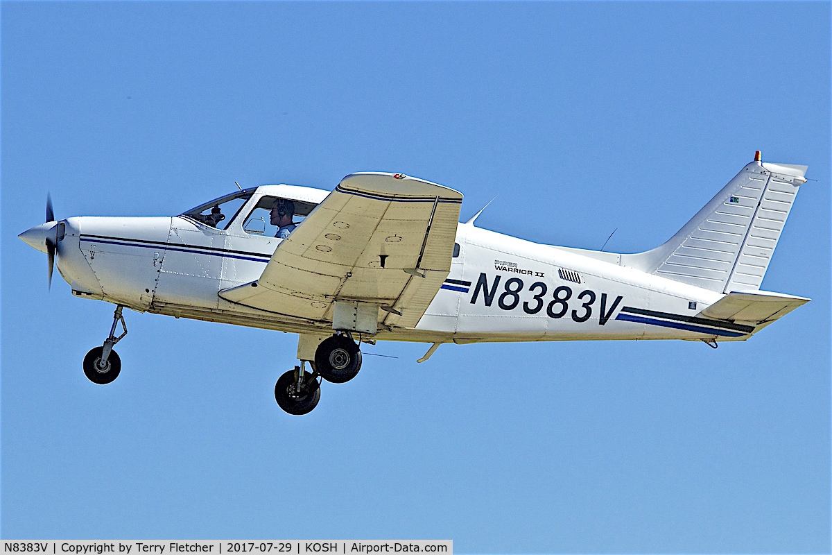 N8383V, 1981 Piper PA-28-161 Cherokee Warrior II C/N 28-8116224, At 2017 EAA AirVenture at Oshkosh