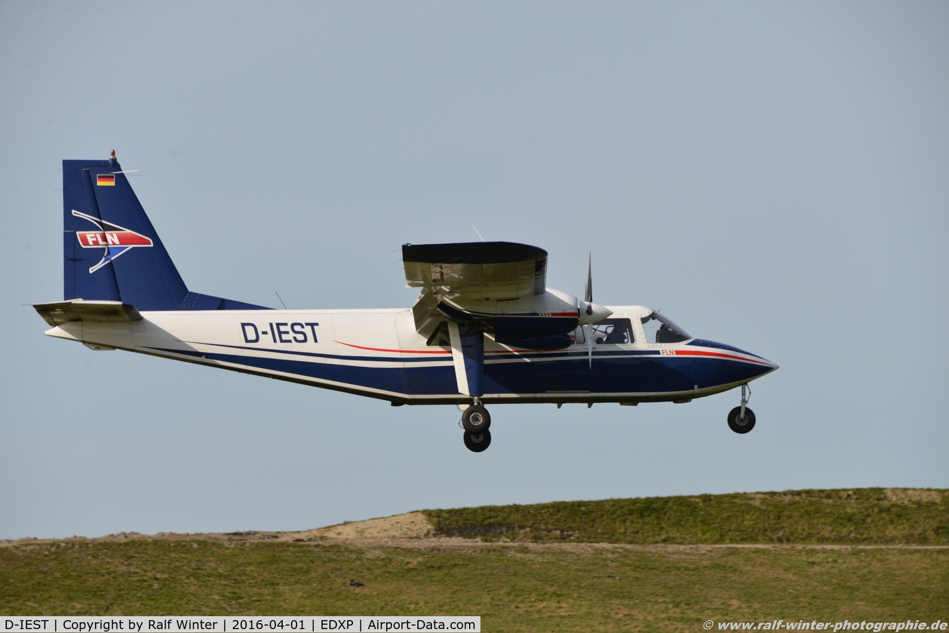 D-IEST, 1991 Pilatus Britten-Norman BN-2B-26 Islander C/N 2253, Britten-Norman BN-2 Islander - FLN Frisia -Luftverkehr Norddeich - 2253 - D-IEST - 01.04.2016 - Harle EDXP