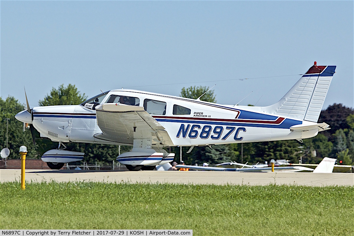 N6897C, 1978 Piper PA-28-181 Archer C/N 28-7890384, at 2017 EAA AirVenture at Oshkosh