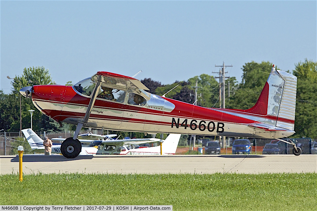 N4660B, 1955 Cessna 180 C/N 31558, at 2017 EAA AirVenture at Oshkosh