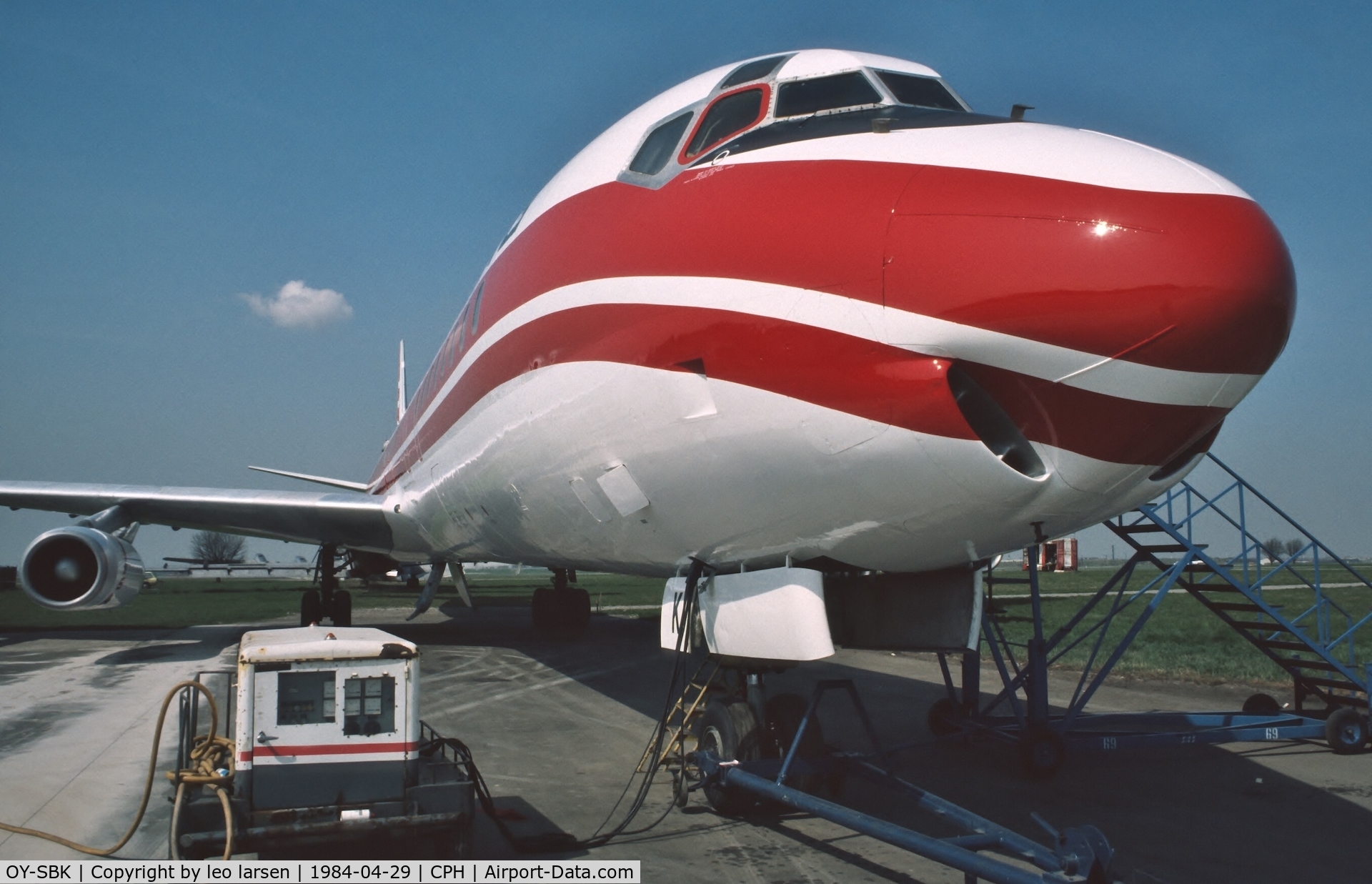 OY-SBK, 1968 Douglas DC-8-63 C/N 45923, Copenhagen 29.4.1984