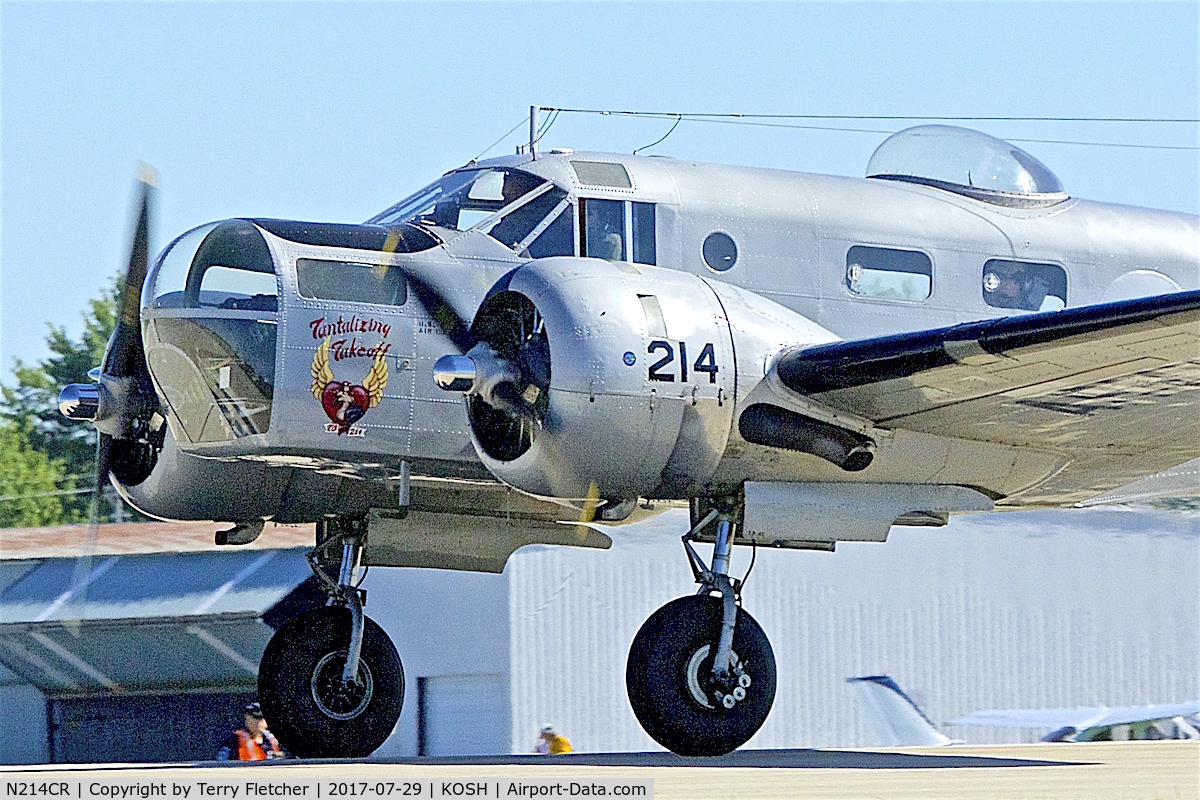 N214CR, 1958 Beech AT-11 Kansan C/N 912, at 2017 EAA AirVenture at Oshkosh