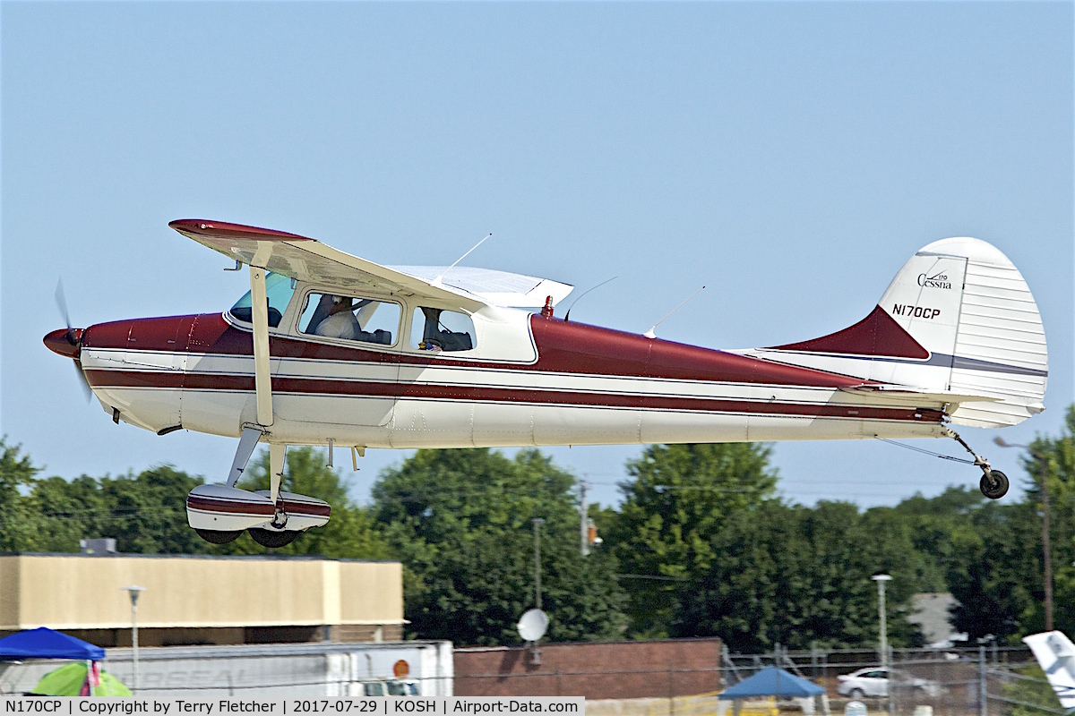 N170CP, 1955 Cessna 170B C/N 26986, at 2017 EAA AirVenture at Oshkosh