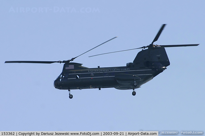 153362, Boeing Vertol CH-46E Sea Knight C/N 2256, CH-46D Sea Knight 153362 22 from HMX-1 