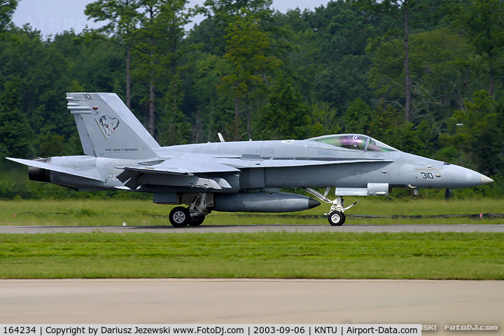 164234, 1991 McDonnell Douglas F/A-18C Hornet C/N 0997, F/A-18C Hornet 164234 AA-310 from VFA-83 