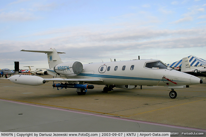 N96FN, Gates Learjet Corp. 35A C/N 186, Learjet 35A C/N 186, N96FN