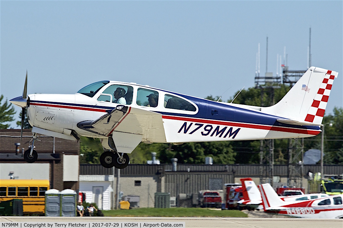 N79MM, 1969 Beech E33C Bonanza C/N CJ-21, at 2017 EAA AirVenture at Oshkosh