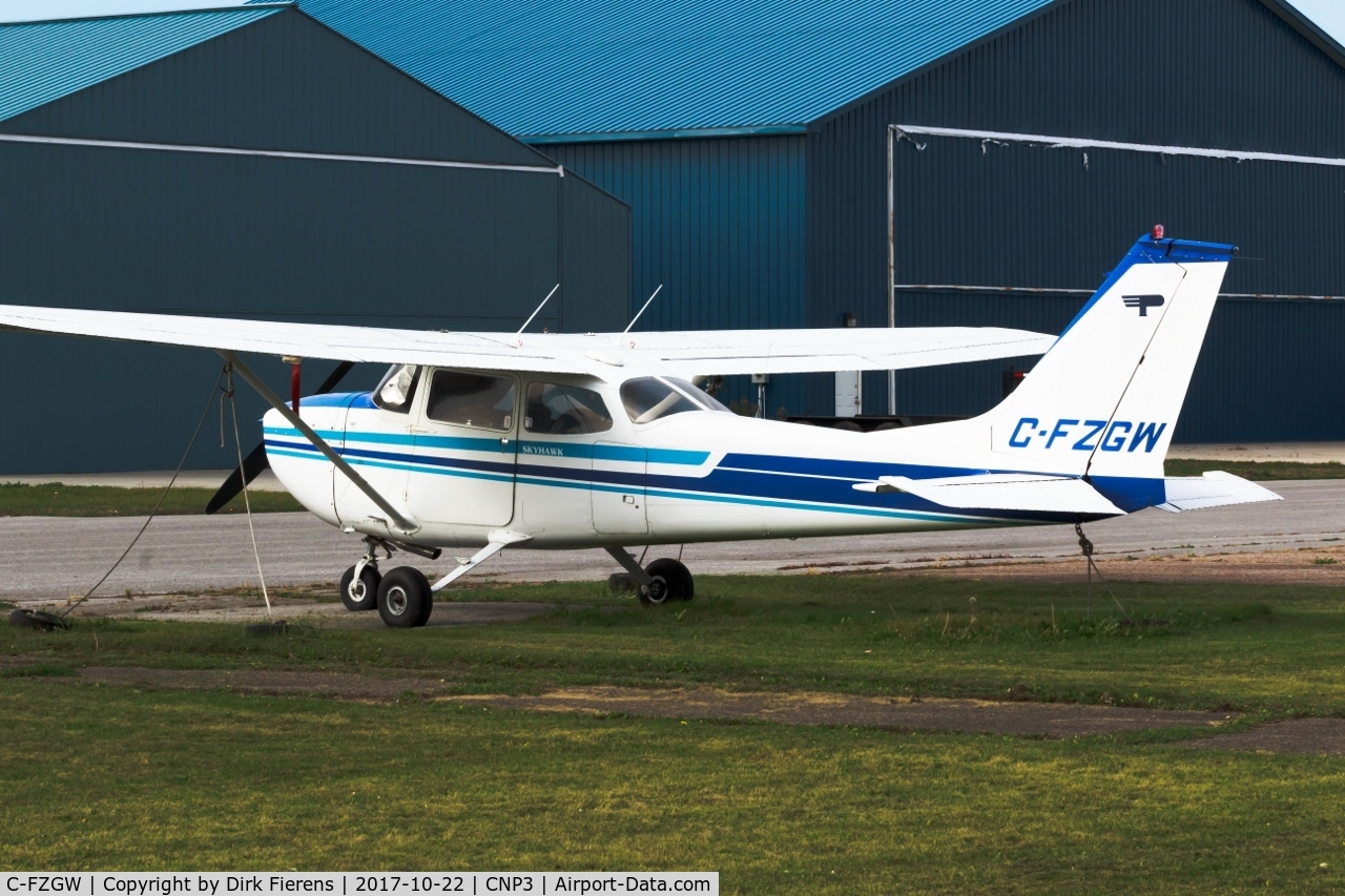 C-FZGW, 1970 Cessna 172L C/N 17259411, Parked at the Arnprior Airport.