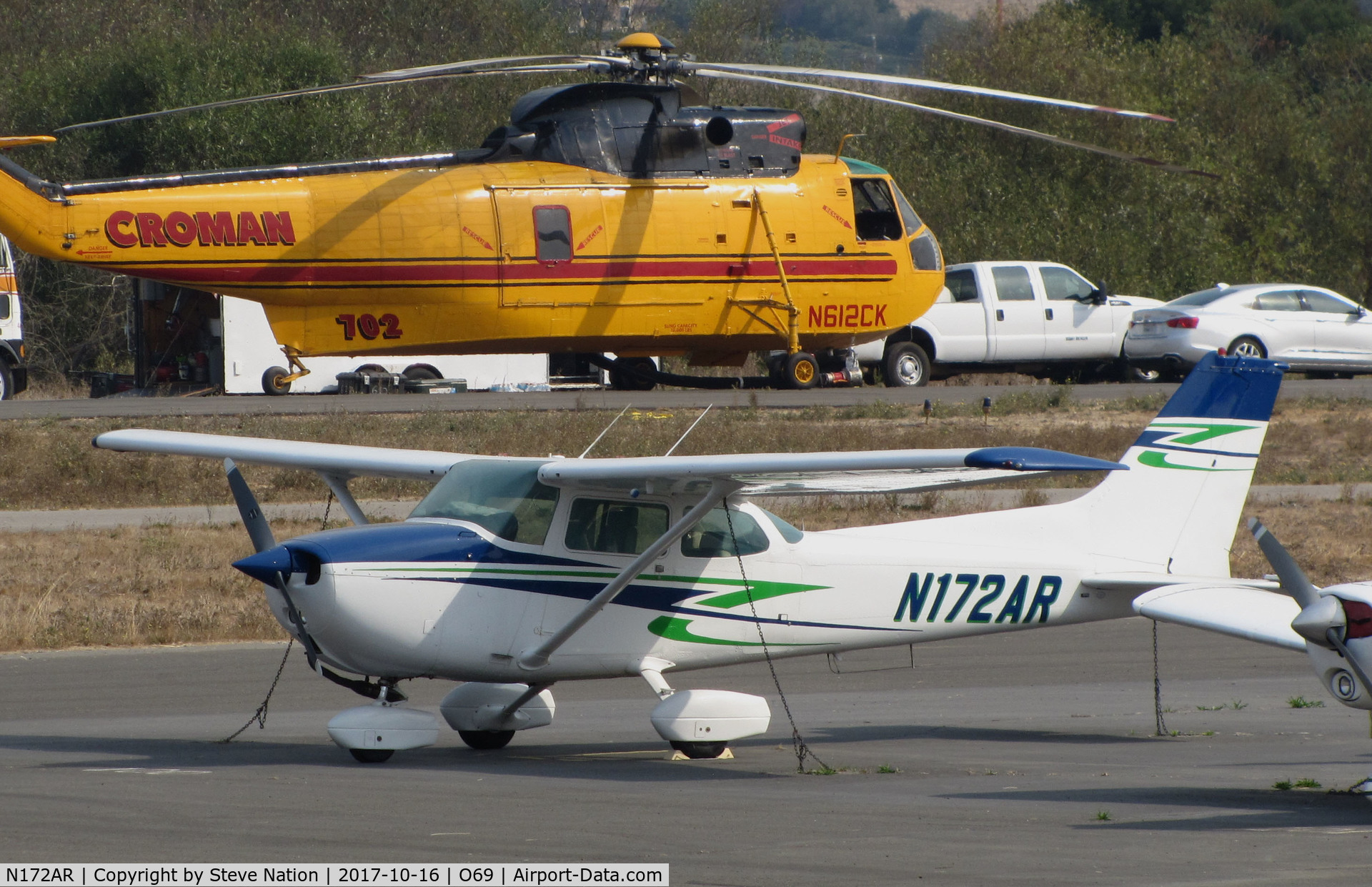 N172AR, 1975 Cessna 172M C/N 17266174, 1975 Cessna 172M @ its temporary Petaluma Municipal Airport, CA home while Novato, CA home base runway is resurfaced