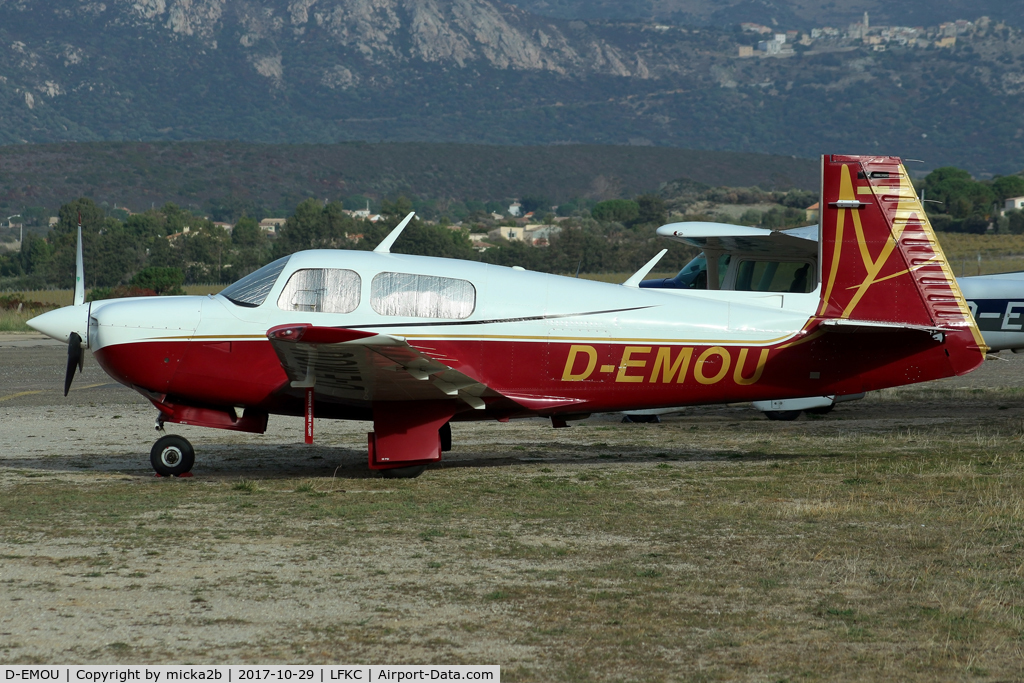 D-EMOU, 1990 Mooney M20J 201 C/N 24-3172, Parked