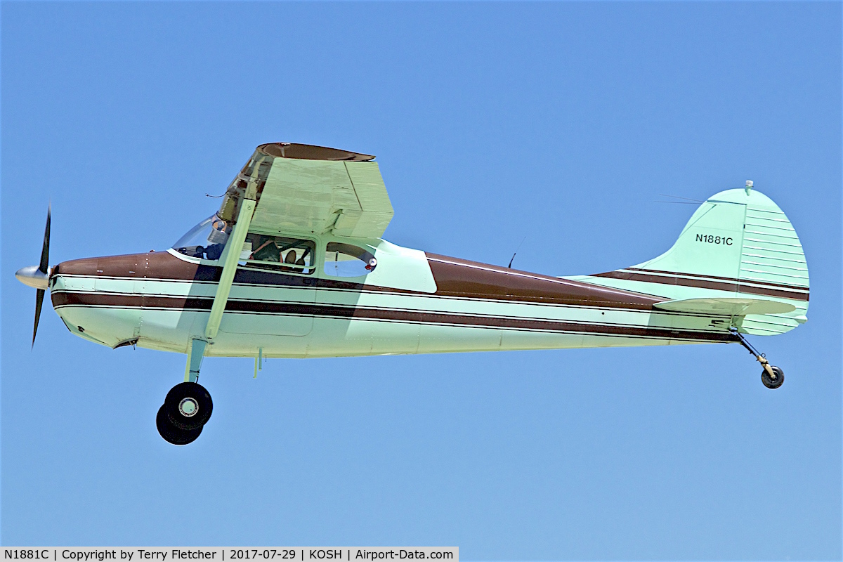 N1881C, 1953 Cessna 170B C/N 26025, at 2017 EAA AirVenture at Oshkosh