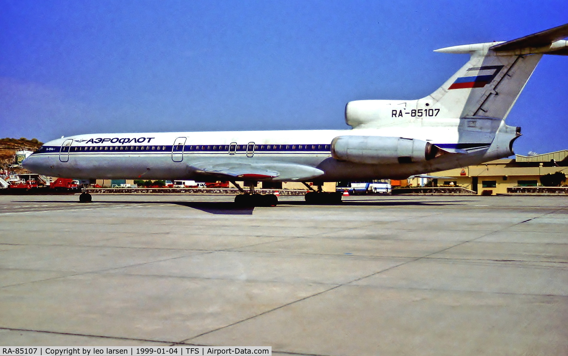 RA-85107, 1975 Tupolev Tu-154B-1 C/N 75A107, Tenerife South 4.1.1998