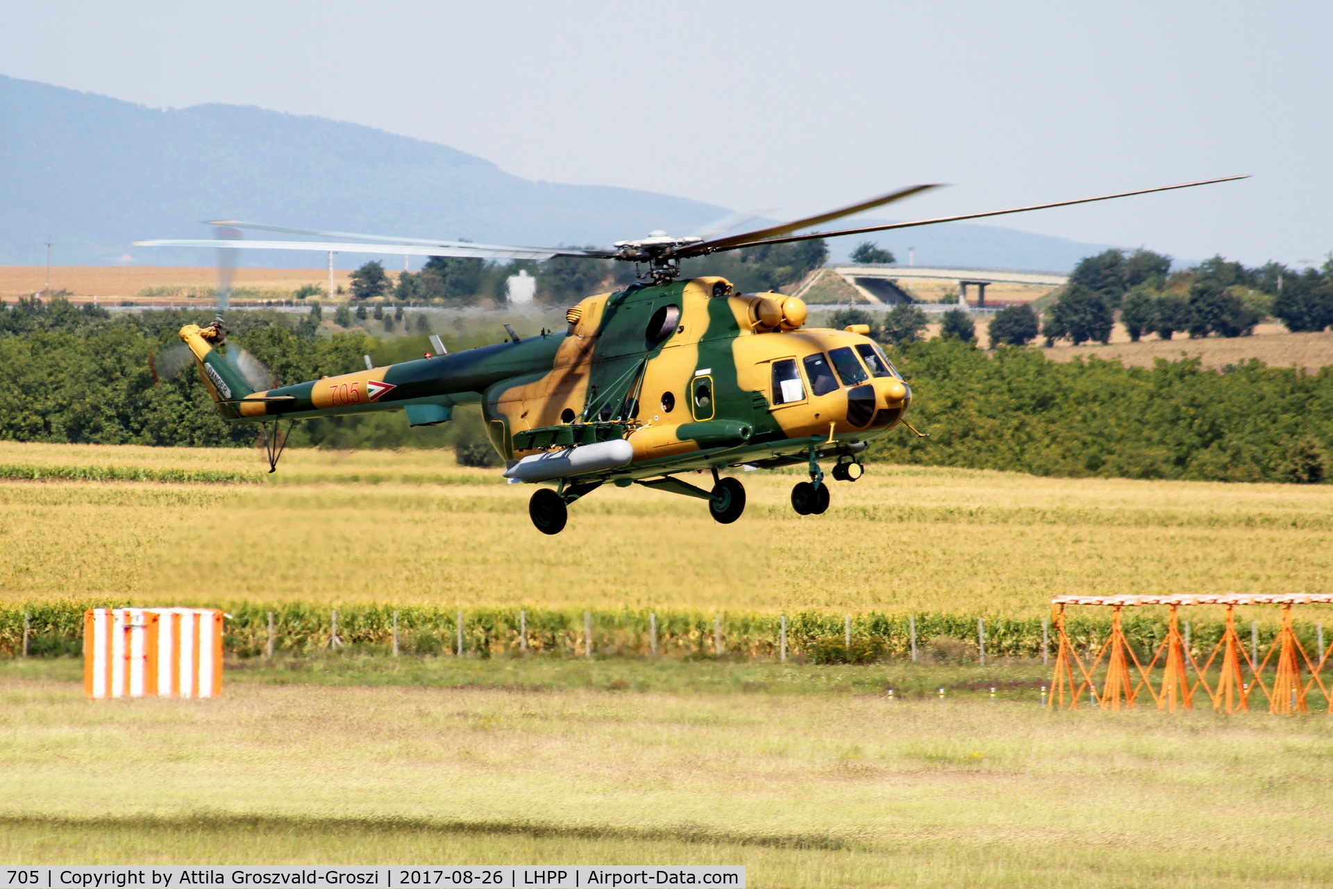 705, 1987 Mil Mi-17N C/N 104M05, Pécs-Pogány Airport, Hungary