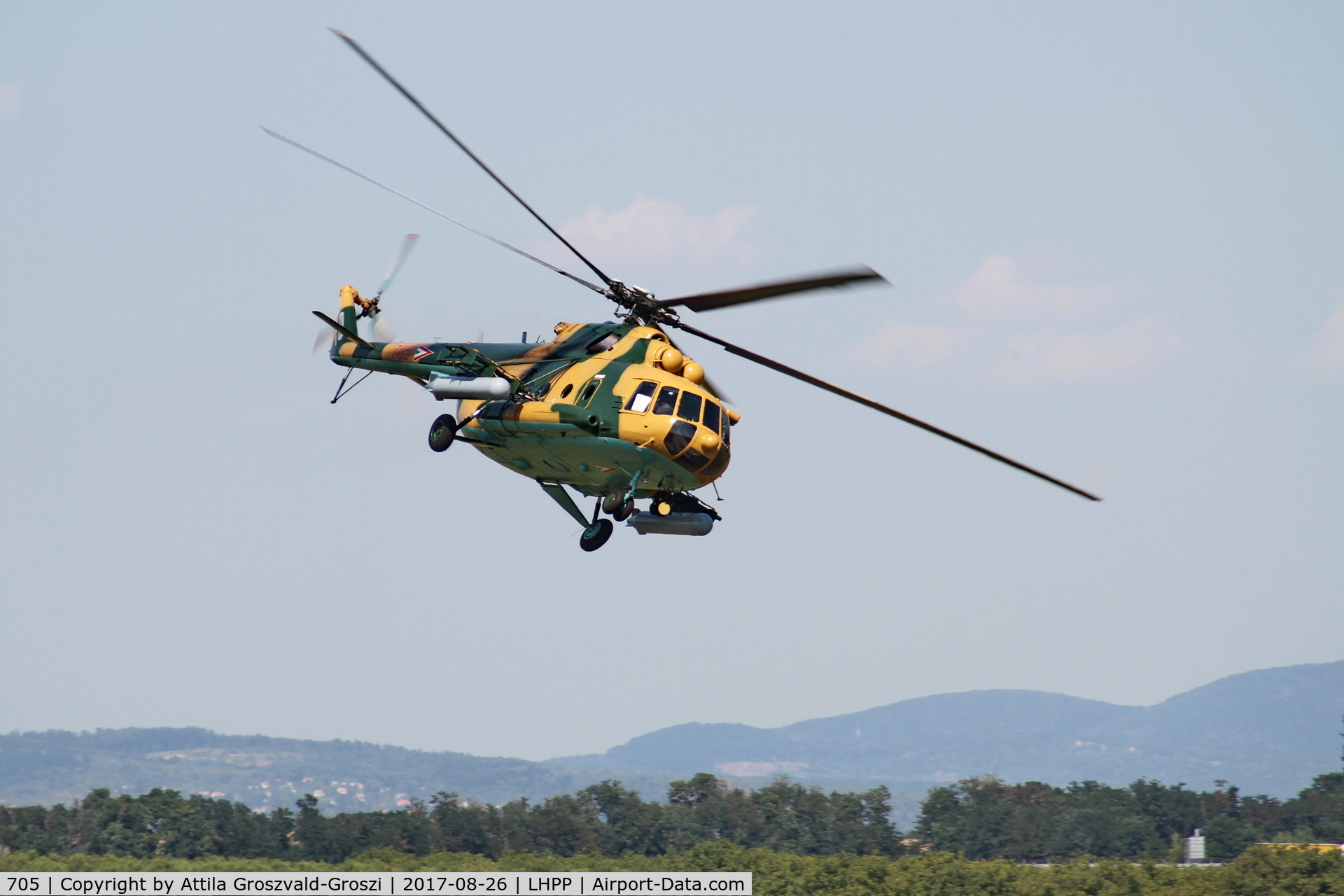 705, 1987 Mil Mi-17N C/N 104M05, Pécs-Pogány Airport, Hungary