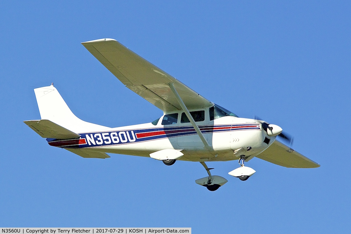 N3560U, 1963 Cessna 182F Skylane C/N 18254960, at 2017 EAA AirVenture at Oshkosh