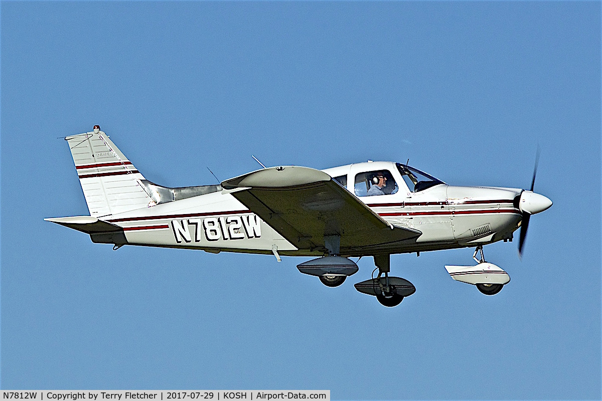 N7812W, 1964 Piper PA-28-180 Cherokee C/N 28-1820, at 2017 EAA AirVenture at Oshkosh