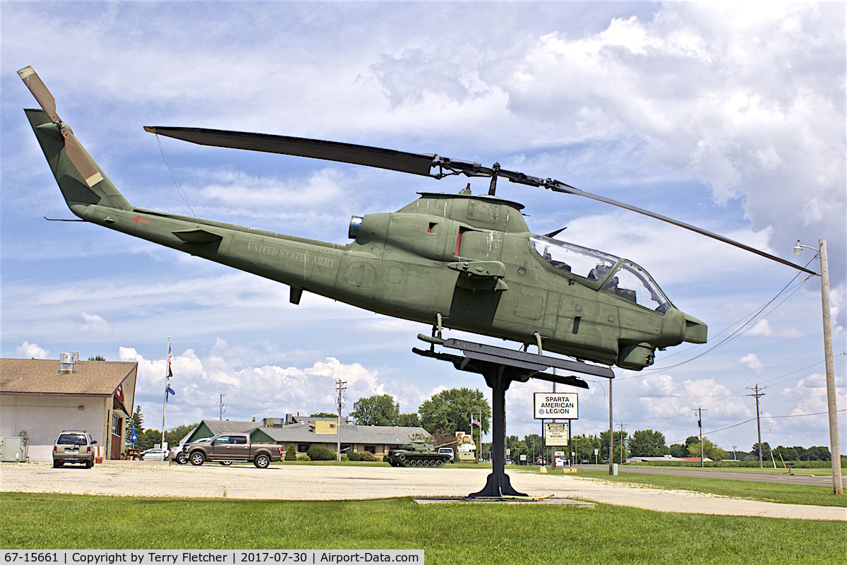 67-15661, 1967 Bell AH-1F Cobra C/N 20325, Preserved at the American Legion in Sparta , Wisconsin