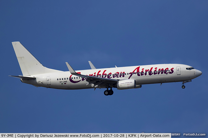 9Y-JME, 2003 Boeing 737-86J C/N 32919, Boeing 737-8Q8 - Caribbean Airlines (Air Jamaica)   C/N 33919, 9Y-JME