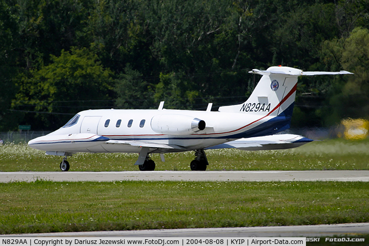N829AA, Gates Learjet 25B C/N 100, Gates LearJet Corp. 25B  C/N 100, N829AA