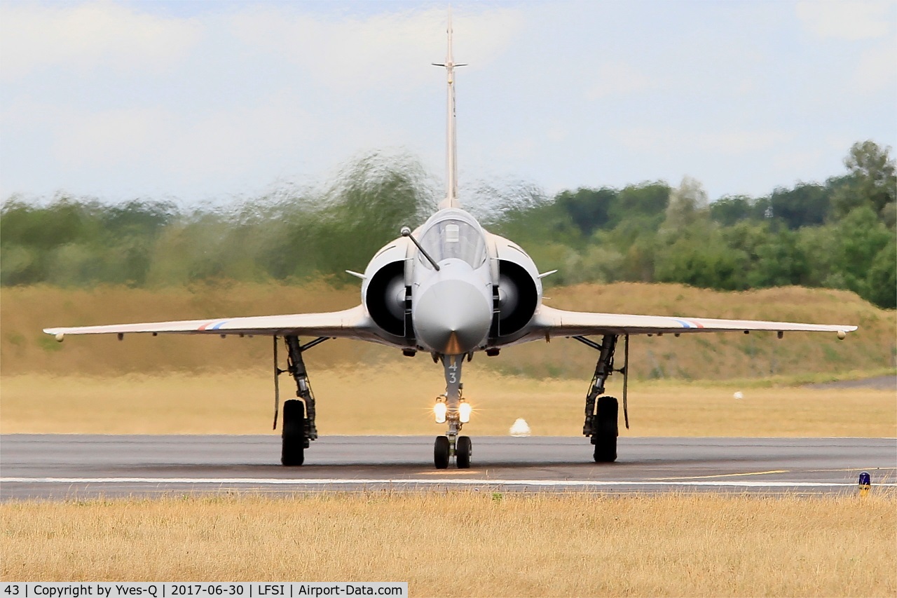 43, Dassault Mirage 2000-5F C/N 43, Dassault Mirage 2000-5F, Taxiing to flight line, St Dizier-Robinson Air Base 113 (LFSI) Open day 2017